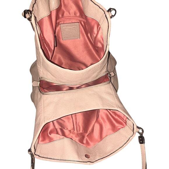 Coach Madison Phoebe Beige Pebbled Leather Hobo Shoulder Bag 24621 - Picture 10 of 11